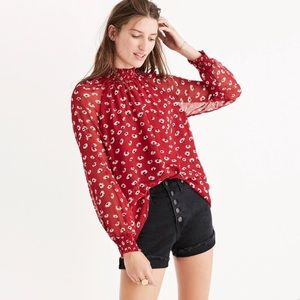 Madewell Mistlight Mock Neck Seattle Long Sleeve